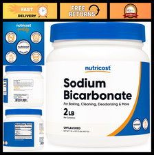 Sodium Bicarbonate 2 LB - 600mg Per Serving, Non-GMO, Gluten Free, Baking Soda
