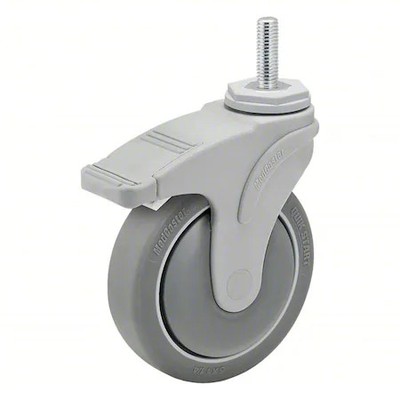 Medcaster Ng05qdp125tlts02 Stem Caster, 5''Dia, 300Lb