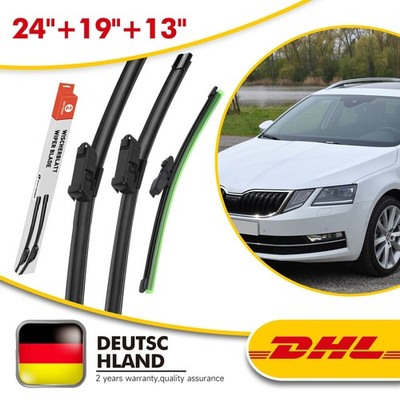 Scheibenwischer Set Vorne + HINTEN für Skoda Octavia III Combi 5E5 5E6 ab 2013
