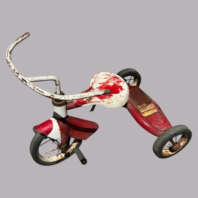 Antique Garton Kid's TRICYCLE Metal Step-Up/Whitewall Tires 1950's