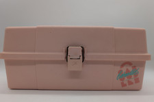 Vtg Caboodles 80's Make Up Storage Case Peach Color Made In USA