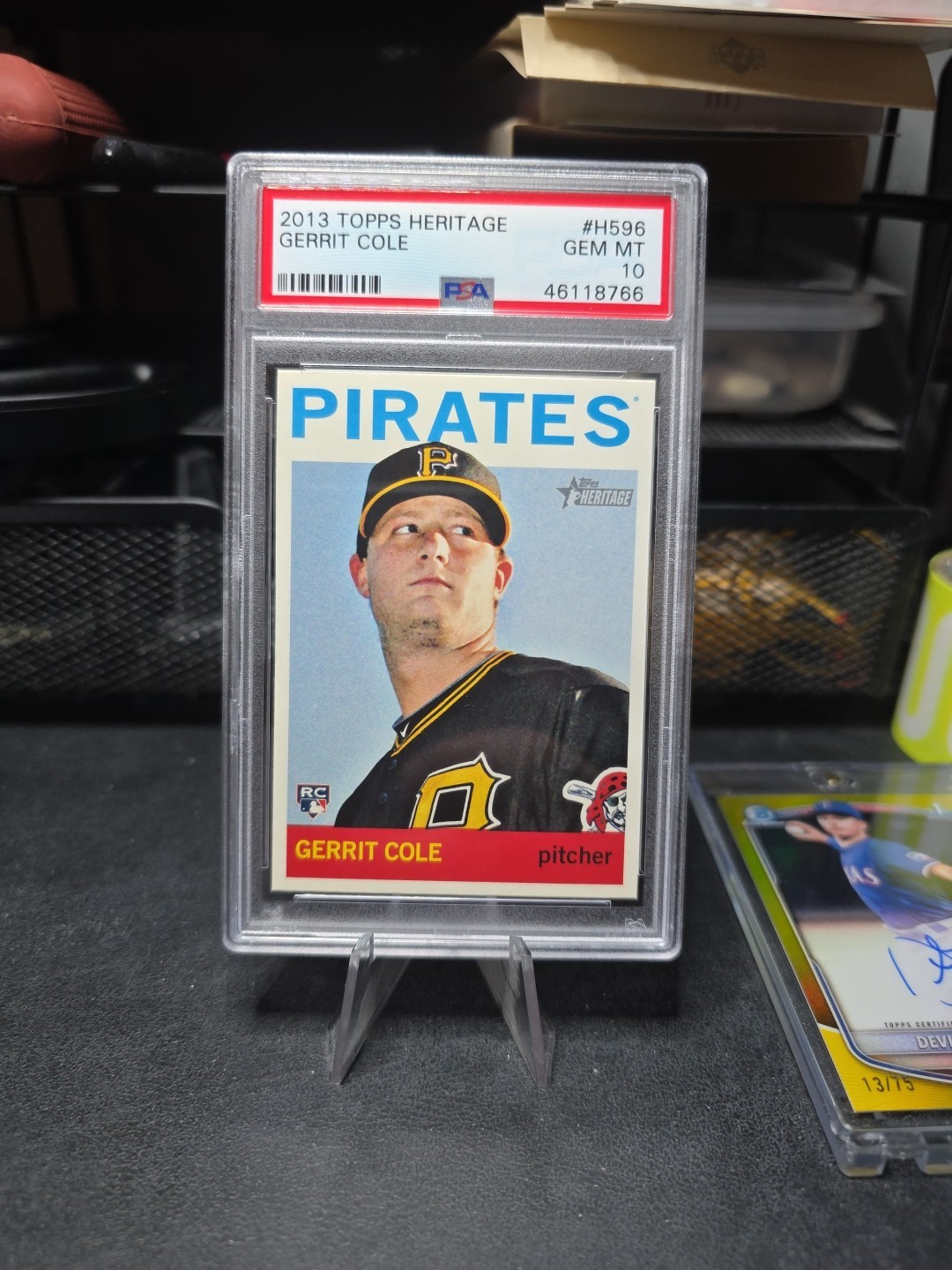 2013 Topps Heritage #H596 Gerrit Cole Pirates RC Rookie PSA 10 GEM MINT
