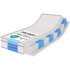 Ressort Ensaché Matelas 90x200 25cm H4 Avec Mousse à Mémoire de Forme Avec Gel