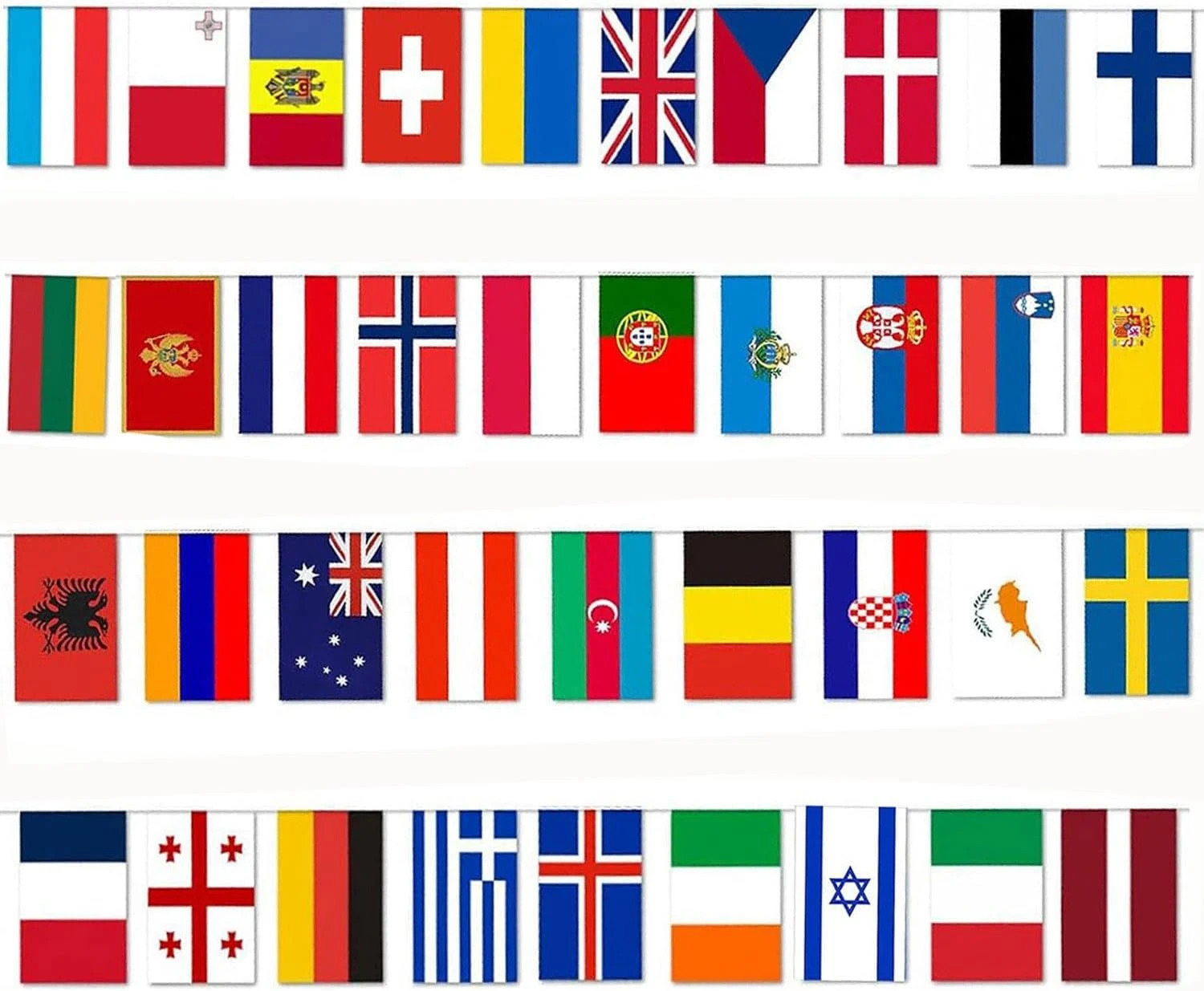 World Cup Flag Bunting, 2026 Football Flags Bunting, 2026 Party Decorations Bunt