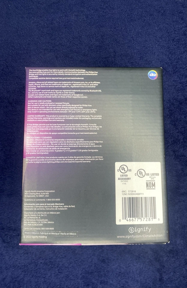 Philips Hue White and Color Ambiance E26 75W 1100 Lumen LED Smart Bulbs 2 Pack - Image 2 of 4