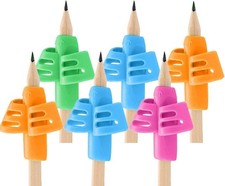 Pencil Grips - 6 Pack Ergonomic Writing 1 Count Pack of 6 , 4 Colors