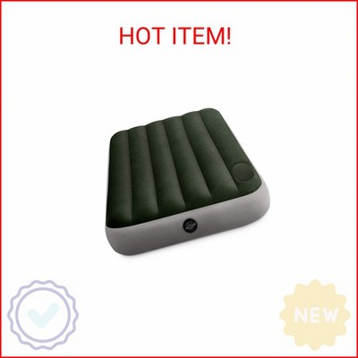 INTEX 64761E Dura-Beam Standard Downy Air Mattress: Fiber-Tech   Twin Size   Bui