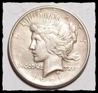 1921  PEACE DOLLAR  Better Date  Solid VF  #30C95