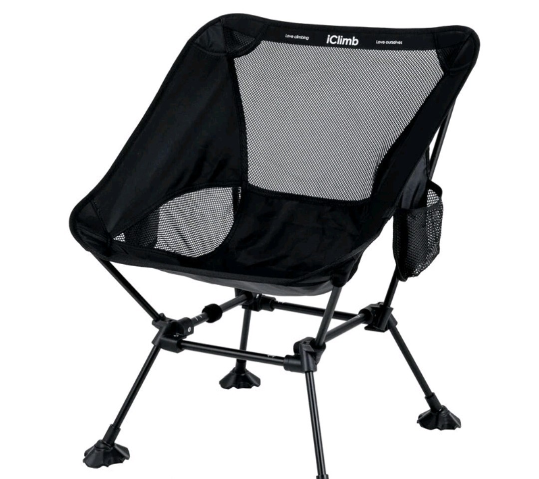 Iclimb IC607 Ultralight Compact Camping Folding Beach Chairs  Anti-Sinking Feet