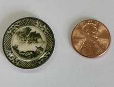 Piatto verde miniatura James Clark 1” 2008.  Mai usato