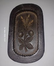 Antike Holz Butterform mit Motiv