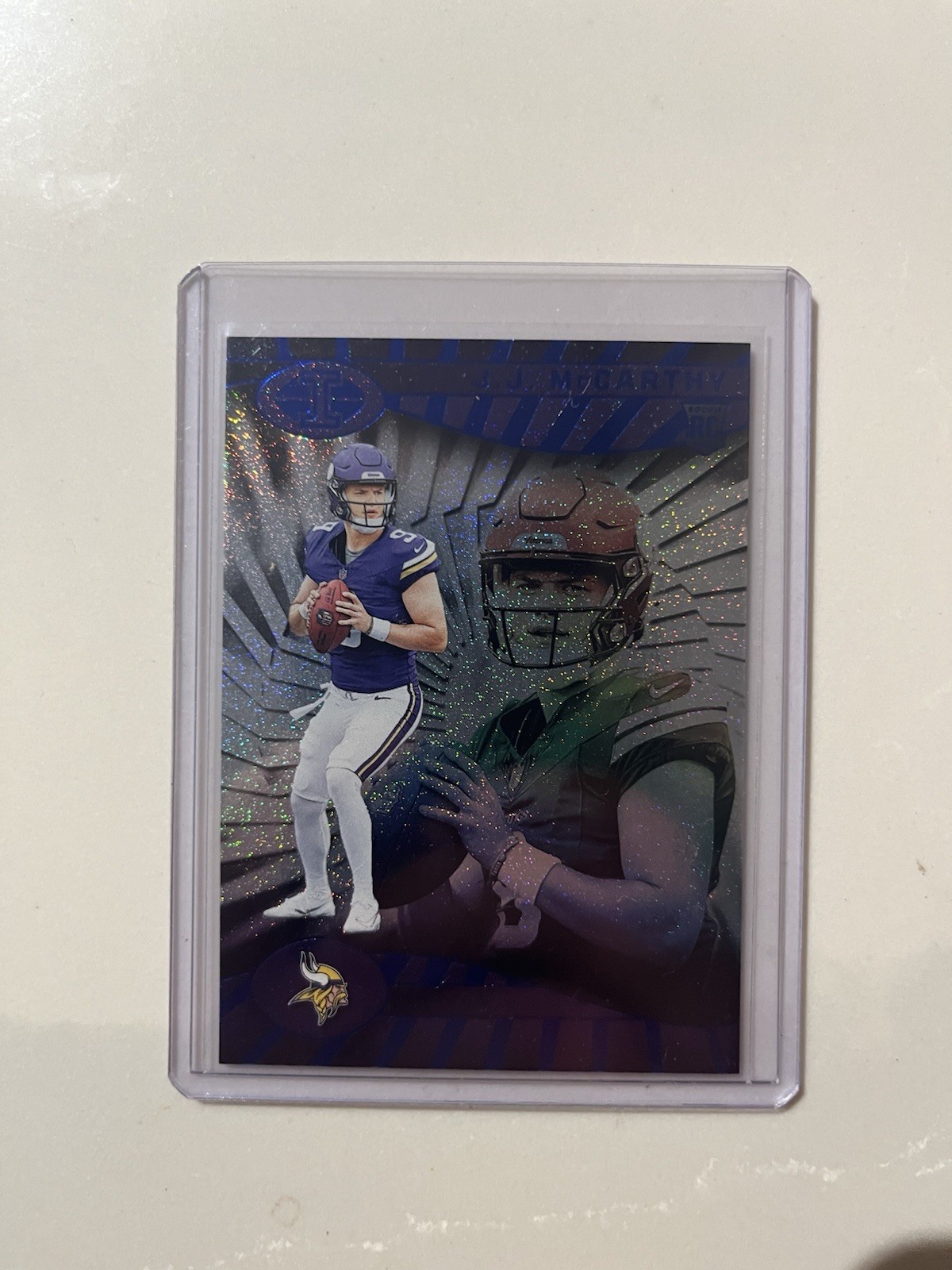 2024 Panini Illusions - J.J. McCarthy #100 Trophy Collection Dots (RC)
