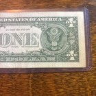 FANCY SERIAL NUMBER 1 DOLLAR BILL,  TRINARY 5 LUCKY 7s  37767677 — photo 5