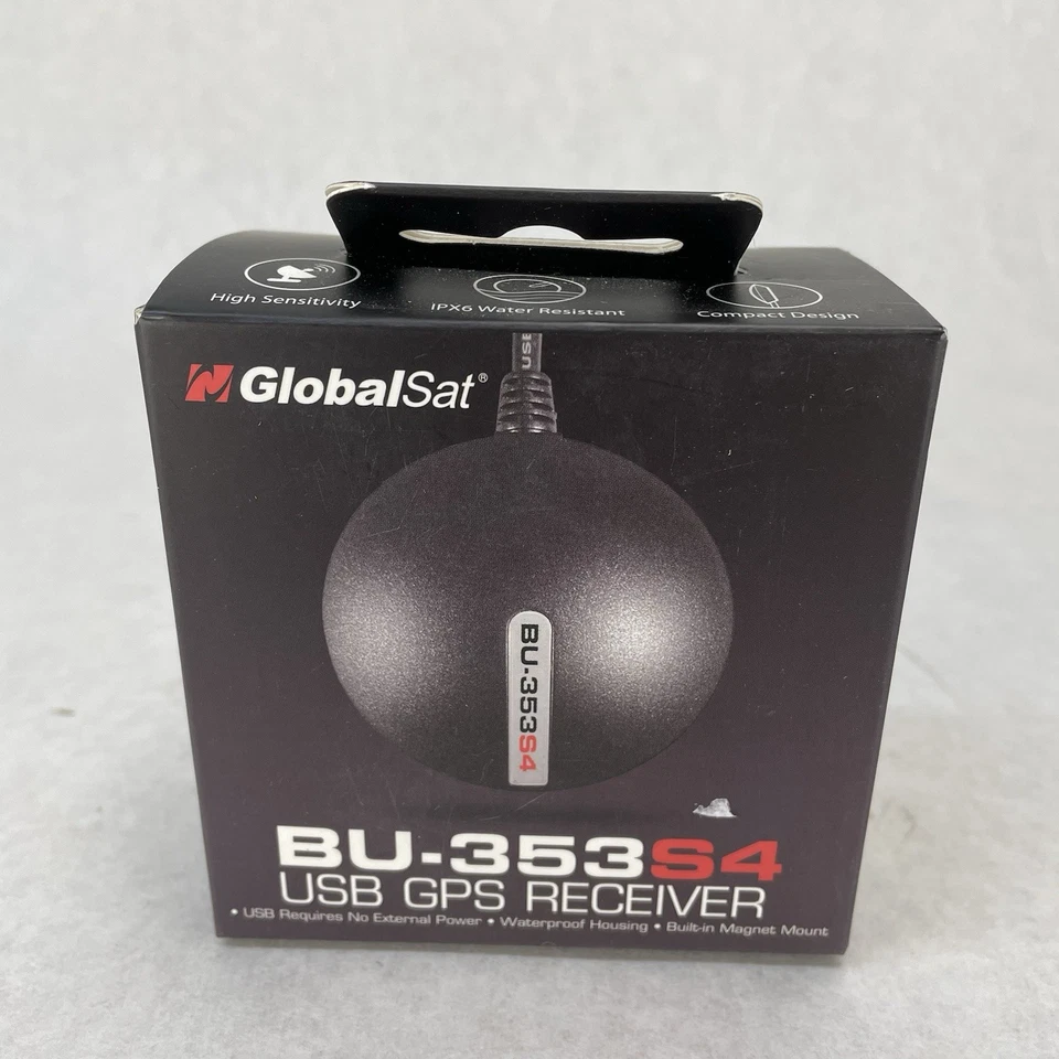 GlobalSat BU-353-S4 USB GPS Receiver - Black - Image 2 of 4