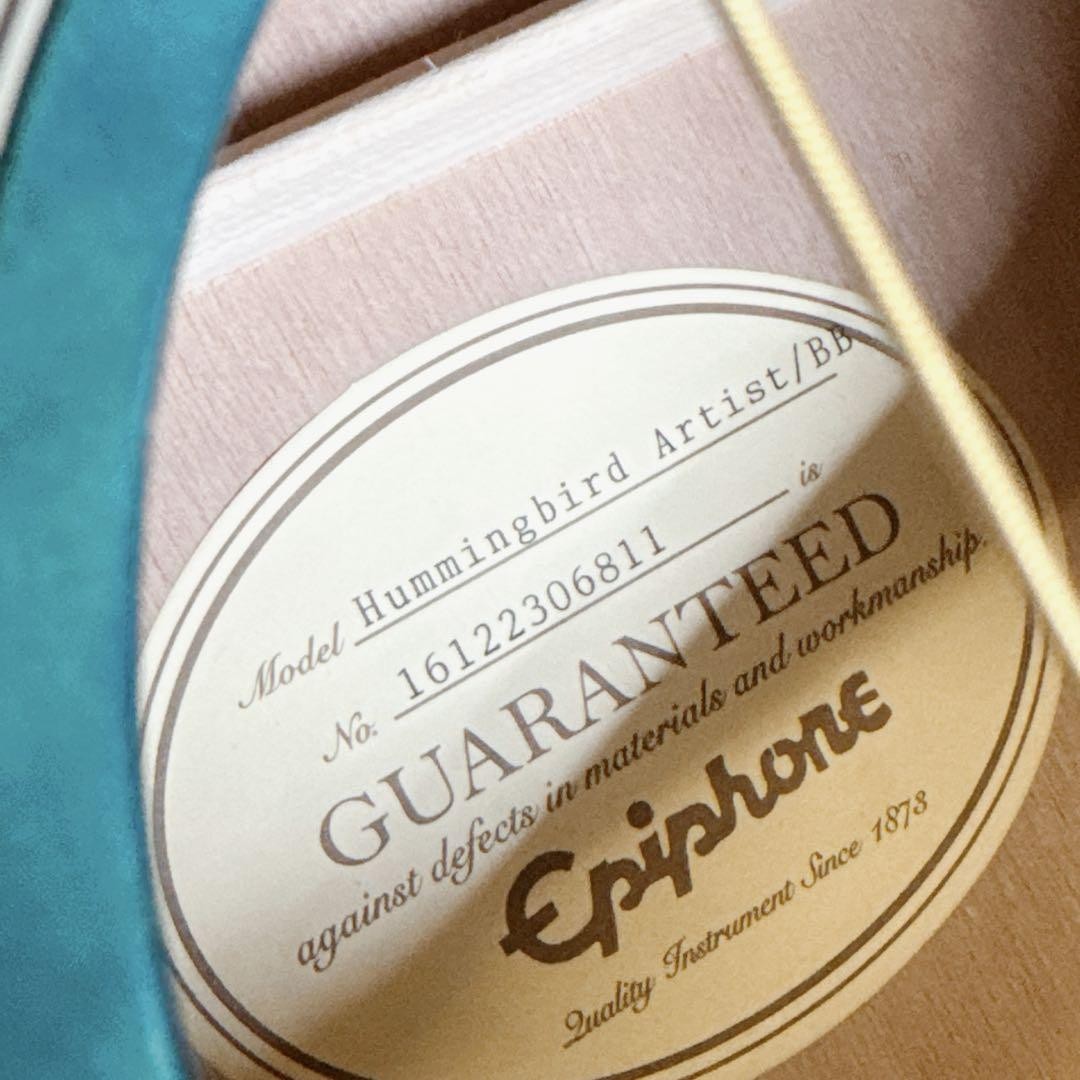 希少カラー！Epiphone hummingbird Artist ダンカンPU Rare Color Epiphone Hummingbird Artist Duncan Pu Safe