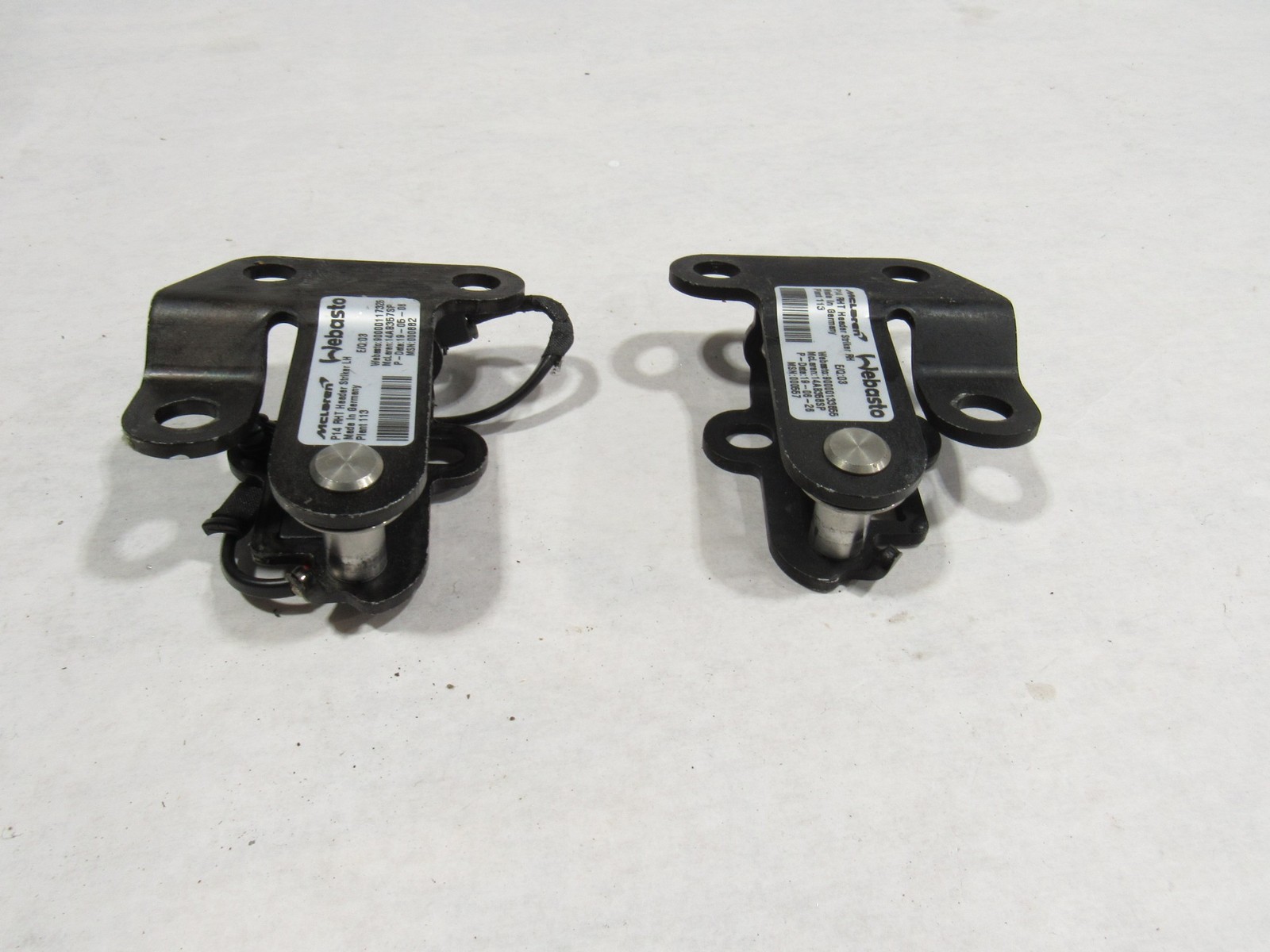 17-20 Mclaren 720S 720 2020 Spider Rear Left Right Roof Header Striker Set #3