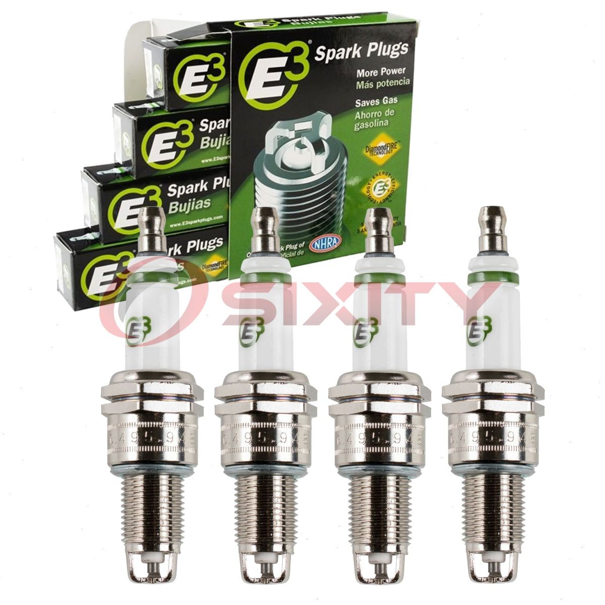 4 pc E3 Spark Plugs for 1966-1995 Toyota Pickup 1.9L 2.0L 2.2L 2.4L L4 kf