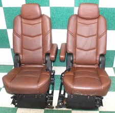 Stains 15 Escalade Swb Brown Leather Heat Second Row Captains Bucket Seats Stains 15 Escalade Swb Brown Leather Heat Second Row Captains Bucket Seats