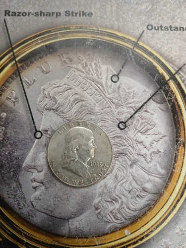 Silver 1949 P AU/BU Franklin Half Dollar  TP-9440