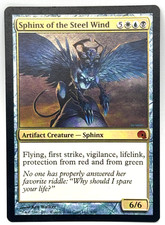 Sphinx of the Steel Wind FOIL | Moderately Played MP Graveborn Mythic Magic MtG