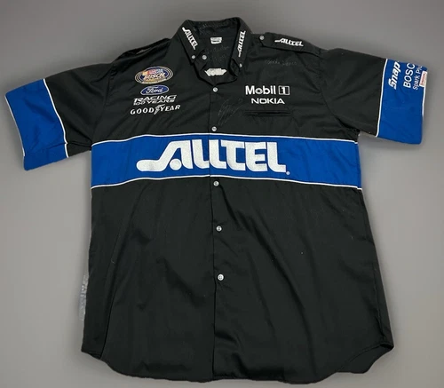 Alltel #12 Ryan Newman NASCAR Racing Crew Shirt Jersey Simpson USA Signed 2004
