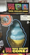BLUE NeeDoh NICE CREAM CONE Ice Cream Squishy Toy 2026 NEE DOH Stress Ball