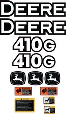 Fits JOHN DEERE 410G BACKHOE loader Decal Kit / 3M VINYL / FREE SHIPPING