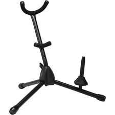 Titan Folding Alto or Tenor Saxophone Stand with Single Flute or Clarinet Peg