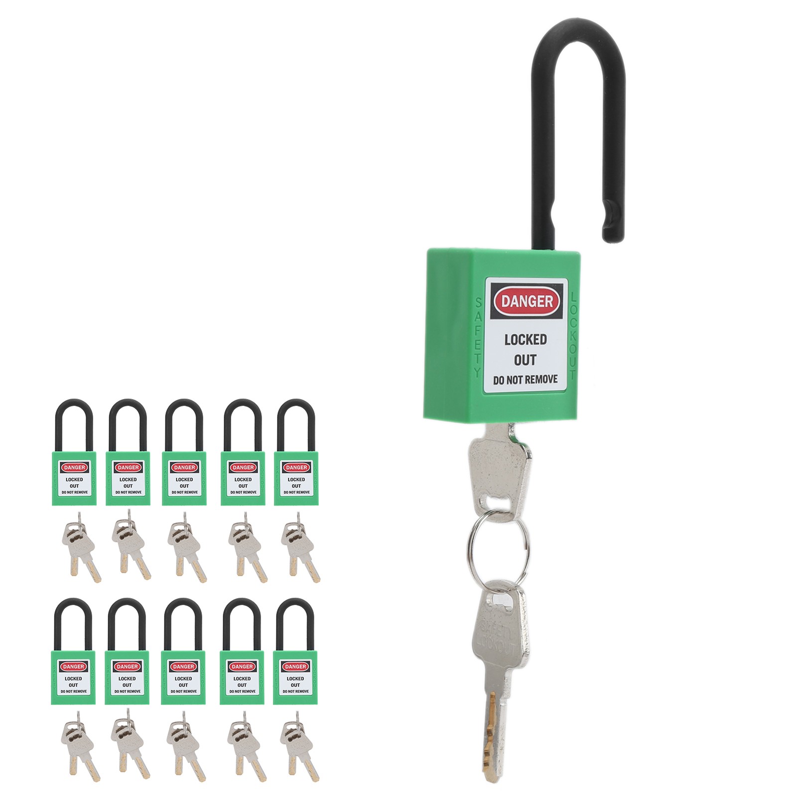 10Set Lockout Tagout Safety Padlock Security Padlock For Factories Construction