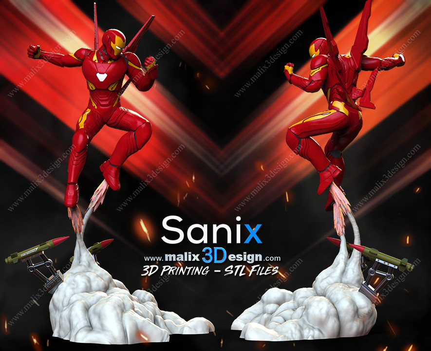 Kit figurine Iron Man résine 18cm non peint idée cadeau geek