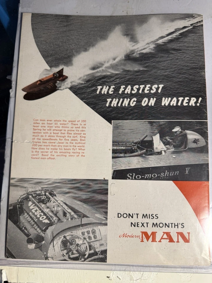 MARILYN MONROE - HOMBRE MODERNO MARZO 1955 ¡GRAN REVISTA DE PORTADA DE FOTOS TONO SEPIA!! Foto 2 de 2