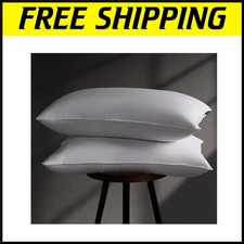 OEKO-TEX Certified King Size Down Pillows Pack of 2 – Ultimate Sleeping Bliss