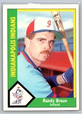 1990 CMC #69 Randy Braun Indianapolis Indians
