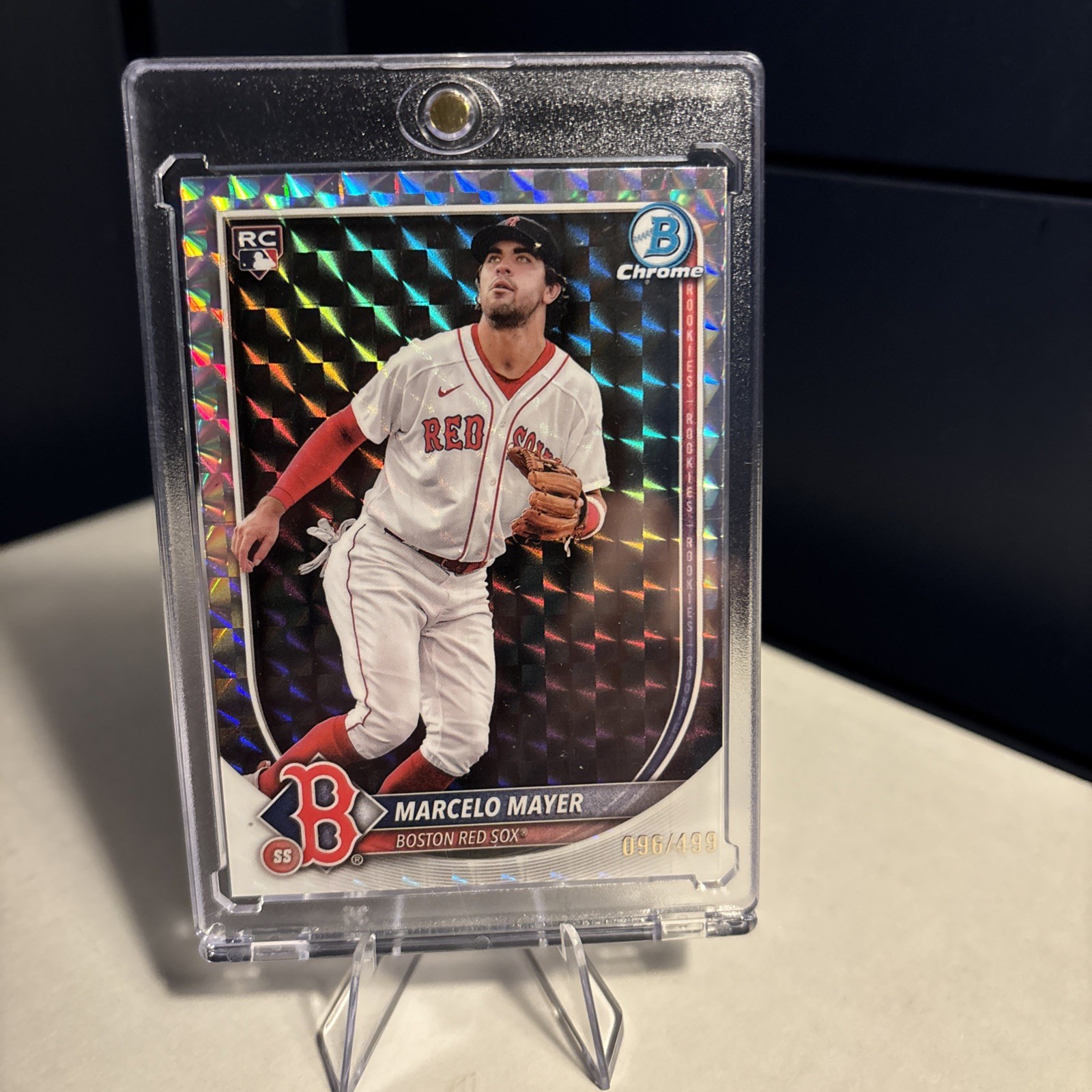 Marcelo Mayer 2025 Bowman Chrome Rookie Geometric Refractor /499 #39 (RC) Giants
