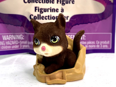 Kitty In My Pocket Smokey Brown British Shorthair Cat 1.5'' Figure 2022 #C