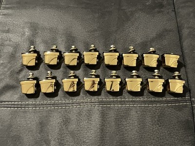 Yamaha Maple Custom Gold Lugs Lot of 16 Pin Down Gold Lug Lugs