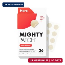 Mighty Patch Hero Cosmetics Original Nighttime Acne Pimple Patches, 36 Ct 1 H