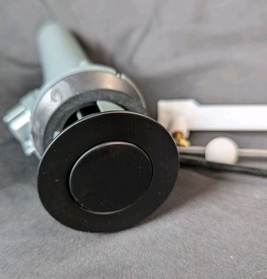 ARCORA Sink Drain Overflow Bathroom Stopper Lift Rod Black Matte