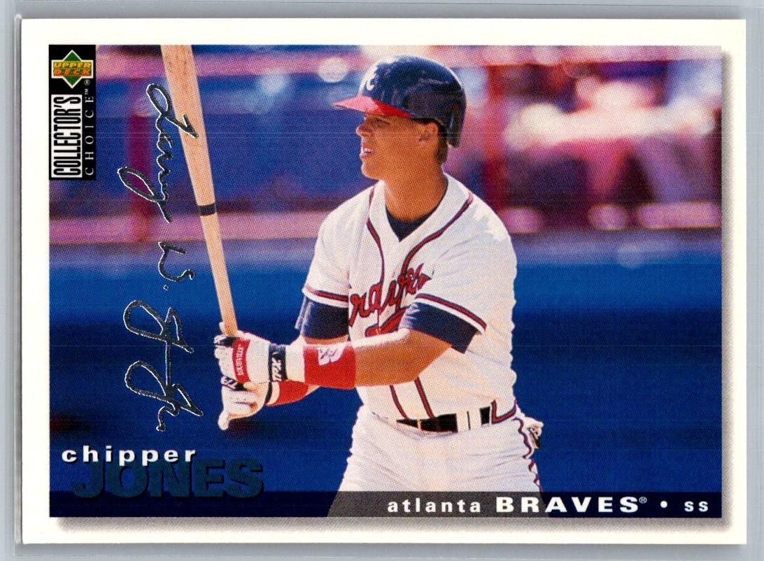 1995 Collector's Choice Chipper Jones Silver Signature #154