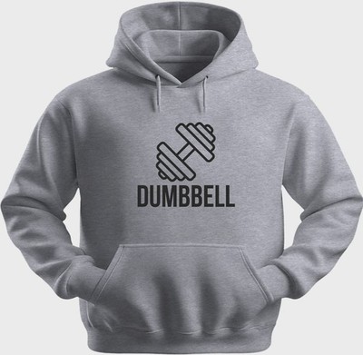 Lustiger Unisex Hoodie Kapuzenpullover Gildan Mischung Hantel H0459