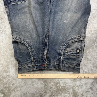 Vintage Y2K Kikwear Rave Jeans Mens 30 X 30 Wide Leg Baggy Big  