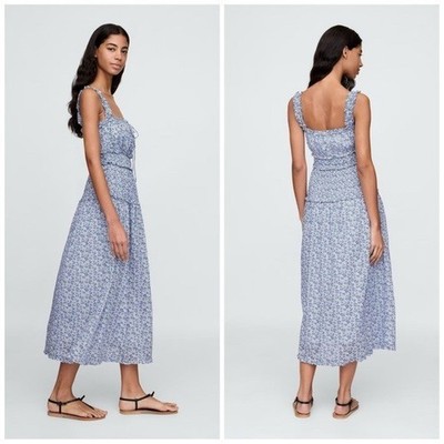 New Doen X gap Blue Floral Maxi Dress Size XXS | eBay New Doen X gap Blue Floral Maxi Dress Size XXS | eBay