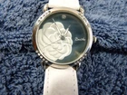 Bertha Floral Watch Women Silver Tone Bling Crystal New Battery Elegant NEW