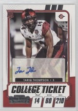 2021 Panini Contenders Draft Picks College Ticket Tariq Thompson #302 Auto 00ht
