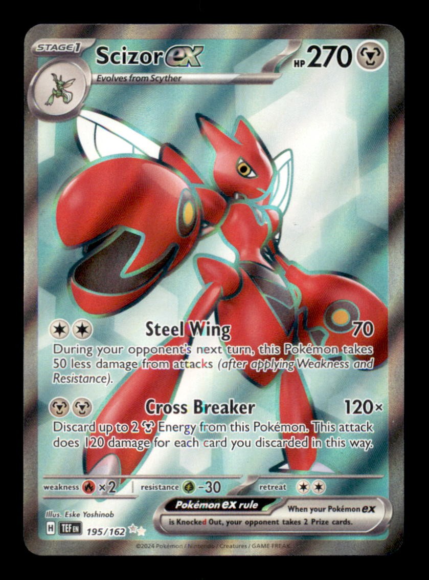 SCIZOR EX 195/162 - HOLO UR - TEMPORAL FORCES - NM/M
