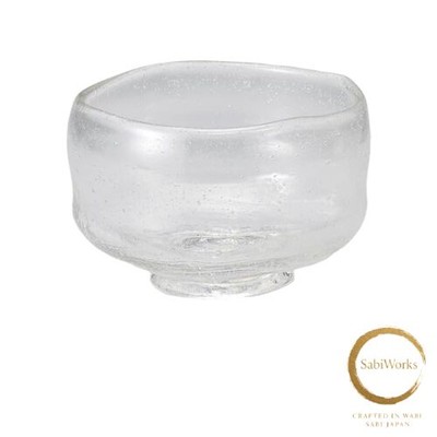 New Ale-net Matcha bowl Matcha tea bowl Blown glass matcha bowl Clear glass *For