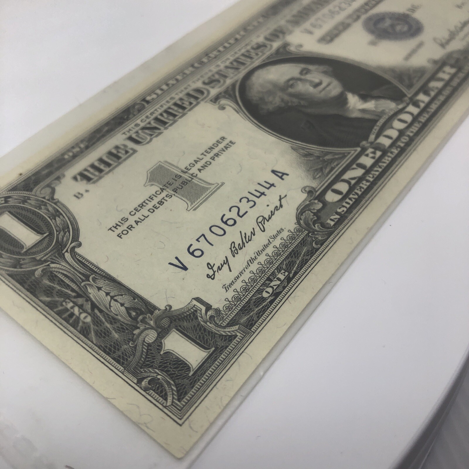 1957 1 Dollar Bill Blue Seal Value - tihjab7