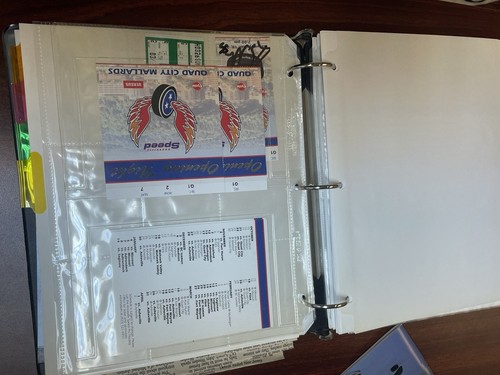 Knoxville Speed UHL Hockey Game Programs Scrapbook Tickets Autograph Lot *READ* - 第 5/11 張圖片