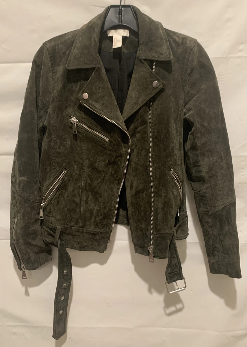 H&m leather shop jacket womens