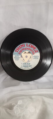 Coca Cola Fresca Advertising 45 rpm Vinyl Record Trini Lopez A-ME-RI-CA Untested
